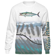 Load image into Gallery viewer, King fish king fishing shirts saltwater personalized custom fishing apparel shirts PQB10