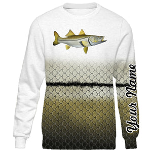 Personalized snook fishing 3D full printing shirt for adult and kid - TATS32