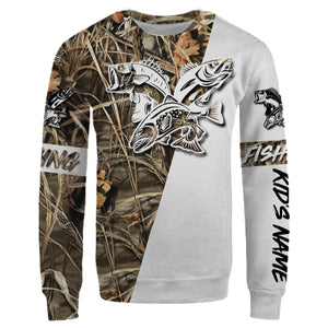 Personalized trout bass walleye fishing tattoo full printing shirt and hoodie - TATS10