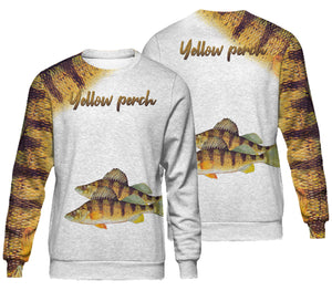 Yellow perch fishing full printing