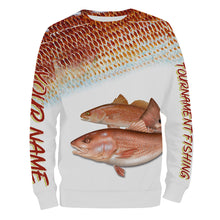 Load image into Gallery viewer, Red fish Puppy Drum tournament fishing customize name all over print shirts personalized gift FSA36
