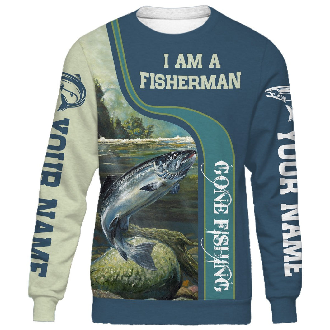 I am a fisher man salmon fishing full printing shirt and hoodie - TATS50