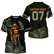 Load image into Gallery viewer, Camo Supercross Riding Jersey Personalized Number &amp; Name Motorcycle Off-Road Dirt Bike Racing| NMS537