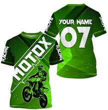 Load image into Gallery viewer, Custom Motocross Jersey UPF30+ Green Dirt Bike Racing Shirt Adult&amp;Kid MX Off-Road Motorcycle| NMS780