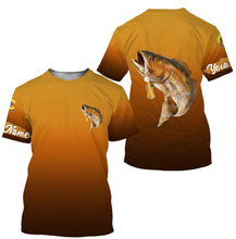 Load image into Gallery viewer, Redfish fishing custom name with Redfish drinking beer ChipteeAmz&#39;s art UV protection shirts AT013