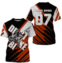 Load image into Gallery viewer, Orange custom dirt bike jersey UPF30+ kid&amp;adult riders motocross racing off-road motorcycle shirt| NMS880