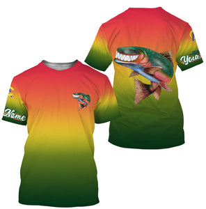 Trout fly fishing custom name with funny Trout ChipteeAmz's art UV protection shirts AT010