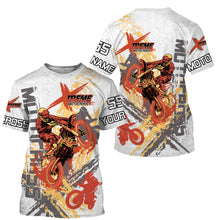 Load image into Gallery viewer, Extreme Motocross Racing All Over Printed Jersey Hoodie T-shirt, Custom Motorcycle Off-road Bike| NMS284