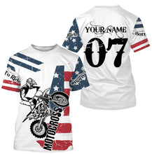 Load image into Gallery viewer, American Motocross Jersey UPF30+ Personalized Patriotic MX Racing US Off-Road Adult&amp;Kid Dirt Bike Jersey| NMS743