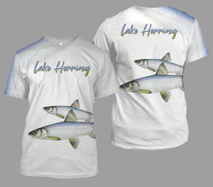 Lake herring fishing full printing