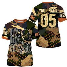 Load image into Gallery viewer, Love live ride Camo MTB downhill jersey UPF30+ adult kid mountain bike shirt Cycling clothes| SLC235