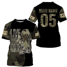 Load image into Gallery viewer, Love Live Ride Camo MTB jersey kids youth UPF30+ mountain bike shirt men cycling jersey boy girl| SLC262