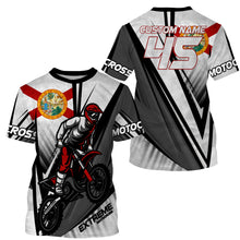 Load image into Gallery viewer, Florida Motocross Jersey Custom Name Number Youth Mens Womens FL Dirt Bike Off Road MX Motorcycle Racing| NMS821