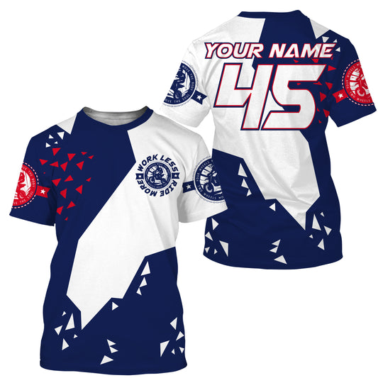 Kids men women motocross jerseys custom name&number blue white dirt bike shirt UV racing motorcycle PDT161