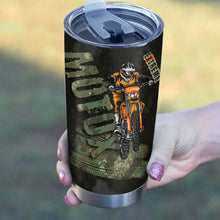 Load image into Gallery viewer, Camo Motocross Personalized Tumbler - MotoX Dirt Bike Motorcycle Tumbler Off-road Rider Drinkware| NMS418