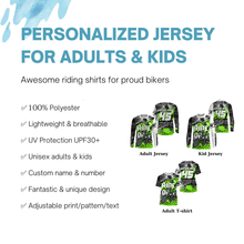 Load image into Gallery viewer, Ride Dirt MTB jersey kids adult UPF30+ mountain bike shirt boys girls cycling jersey riding jersey| SLC269