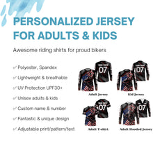 Load image into Gallery viewer, Personalized adult kid BMX jersey Patriotic UPF30+ USA riding racewear American cycling shirt| SLC31