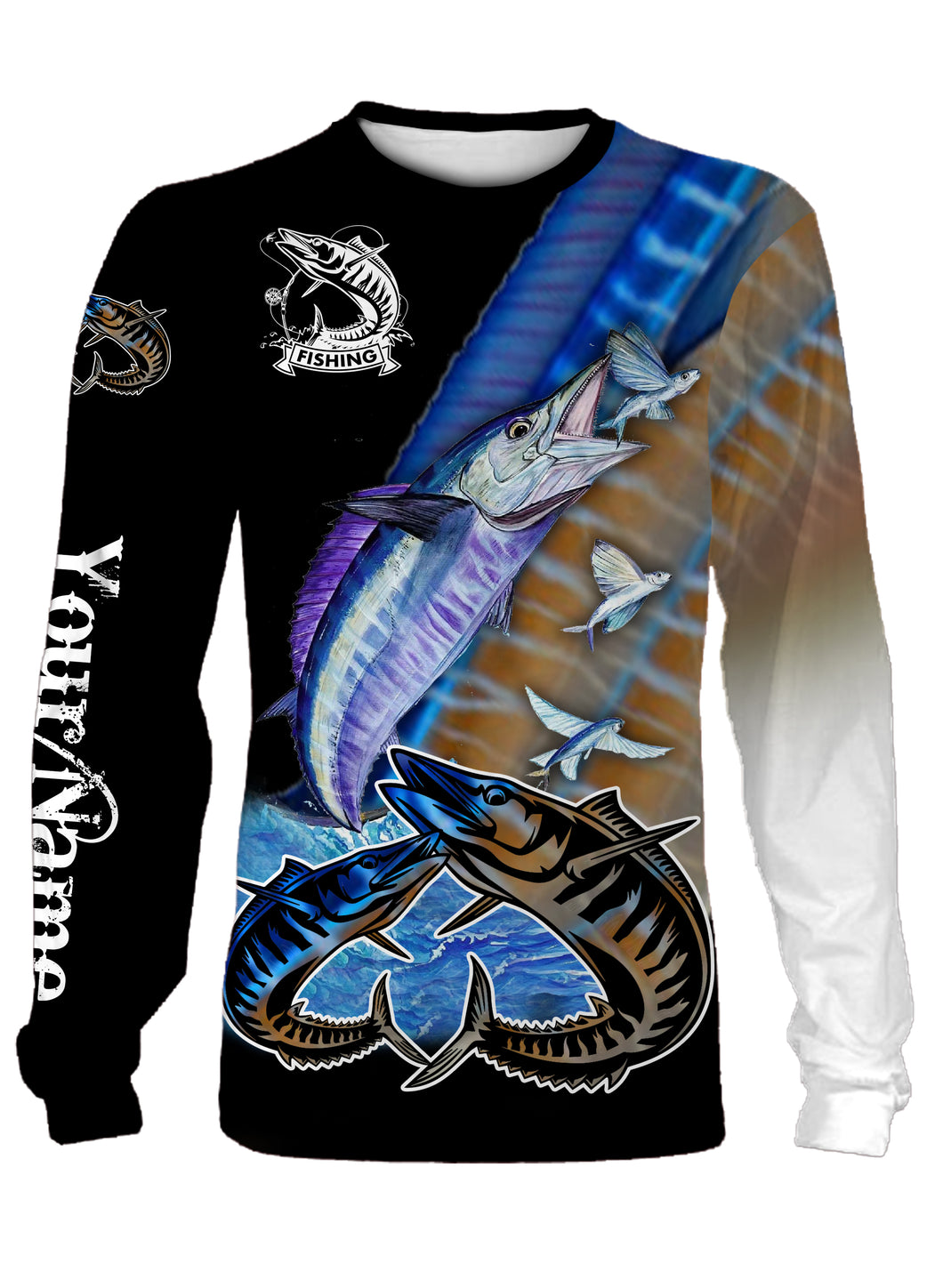 Wahoo Customized All over printed Long sleeve, Hoodie, Zip up hoodie, Kid long sleeve - FSA28