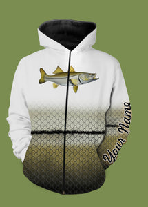 Personalized snook fishing 3D full printing shirt for adult and kid - TATS32
