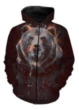 Load image into Gallery viewer, Bear art 3D full printing shirt and hoodie