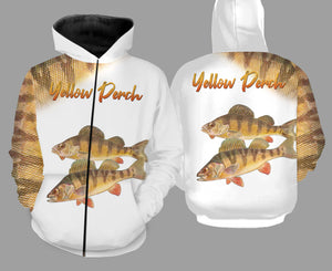 Yellow perch fishing full printing