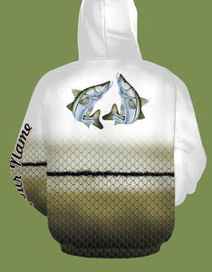 Personalized snook fishing 3D full printing shirt for adult and kid - TATS32