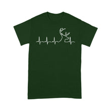 Load image into Gallery viewer, Men’s Buck Pulse Shirt, Deer Pulse Heartbeat Buck T-Shirt, Gift for Hunter - FSD1365D06