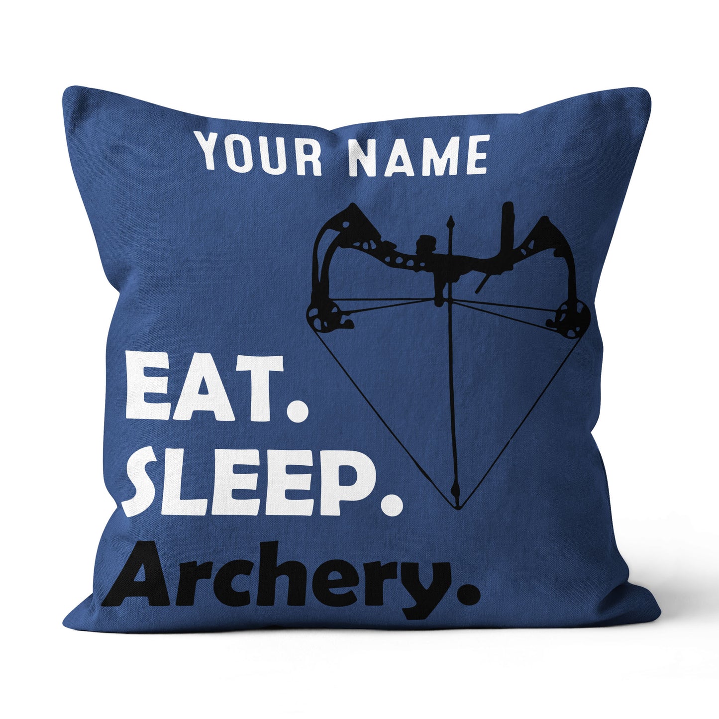 Funny Eat Sleep Archery Custom Navy Blue Pillow, Best Decorative Pillows TDM0753