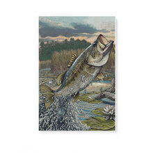 Load image into Gallery viewer, Bass fishing matte canvas