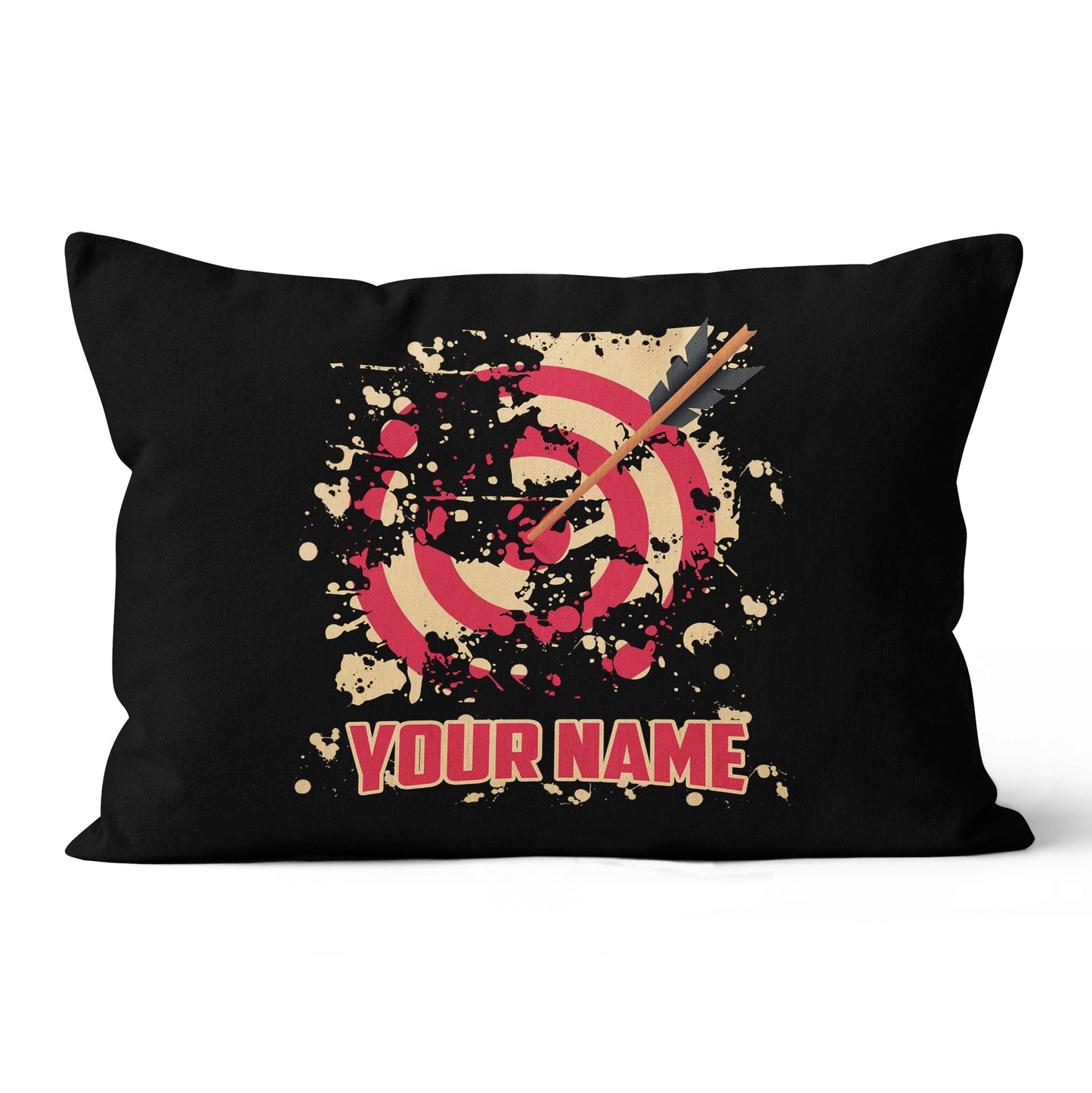 Personalized Red Target Archery Pillows Custom Name Pillow Archery Gifts VHM0837