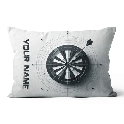 Black White Basic Darts Pillow Personalized Darts Gifts For Dart Player LDT1151