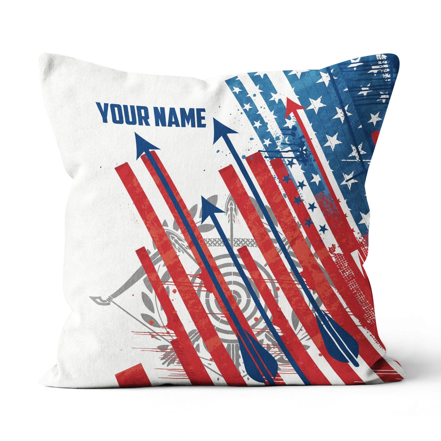 Personalized American Flag Arrow Archery Pillow Gifts For Archery Lovers VHM0847