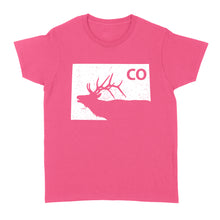 Load image into Gallery viewer, Colorado elk hunting women T-shirt gift for Elk hunter - FSD1247D08