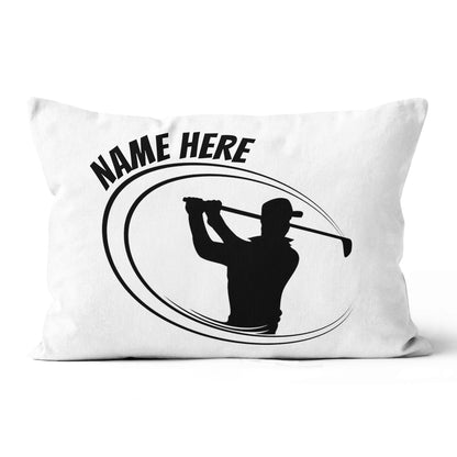 Black And White Custom Golf Pillow Personalized Golf Gifts For Golfer LDT1219