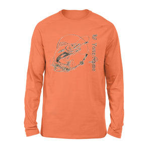 Walleye fishing camo personalized walleye fishing tattoo shirt perfect gift - Standard Long Sleeve