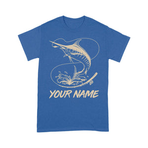 Personalized Marlin Deep Sea Fishing Outfits, Blue Marlin Ocean Fishing T Shirts IPHW3879