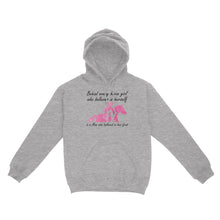 Load image into Gallery viewer, Behind every horse girl who believes in herself is a mom who believed in her first D03 NQS3157 Hoodie