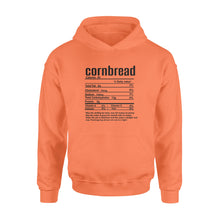 Load image into Gallery viewer, Cornbread nutritional facts happy thanksgiving funny shirts - Standard Hoodie