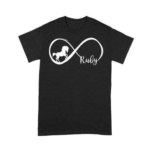 Custom Gift For Horse Lover Infinite Love Teen Girls Women Horse Lovers, horse shirts D06 NQS3220 T-Shirt