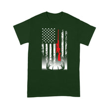 Load image into Gallery viewer, Deer hunting T-Shirt USA flag Shirts for Deer hunter - FSD869