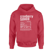Load image into Gallery viewer, Cranberry sauce nutritional facts happy thanksgiving funny shirts - Standard Hoodie