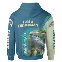 Load image into Gallery viewer, Jaypee - I am a salmon fisherman - All-over Print Unisex Hoodie