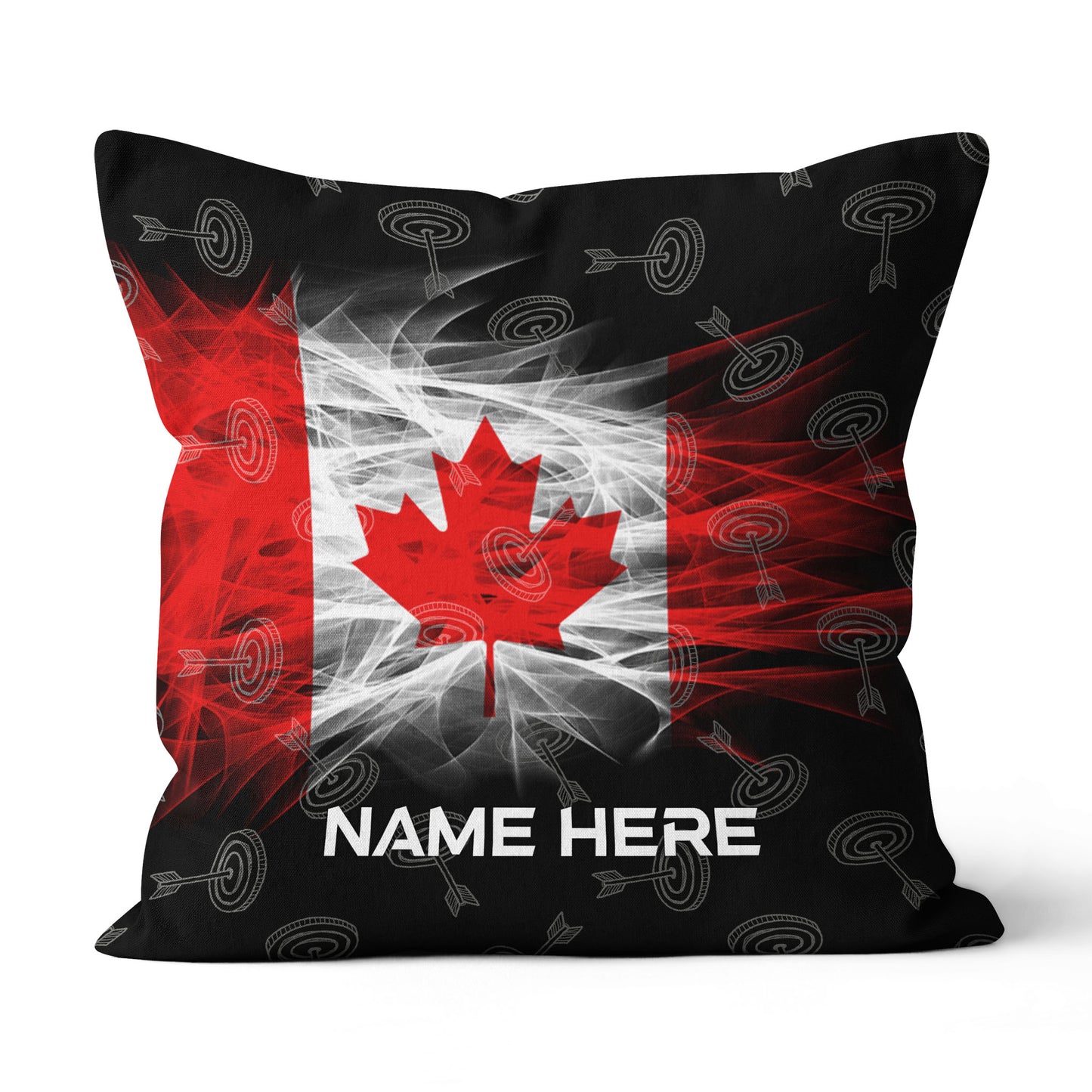 Personalized Archery Canada Flag Pillows, Patriotic Archery Throw Pillow TDM0836