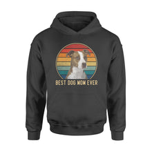 Load image into Gallery viewer, Custom photo best dog mom ever vintage personalized gift hoodie