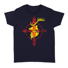 Load image into Gallery viewer, New Mexico State Flag Elk Hunting Zia Symbol Women T-Shirt - FSD1180 D06