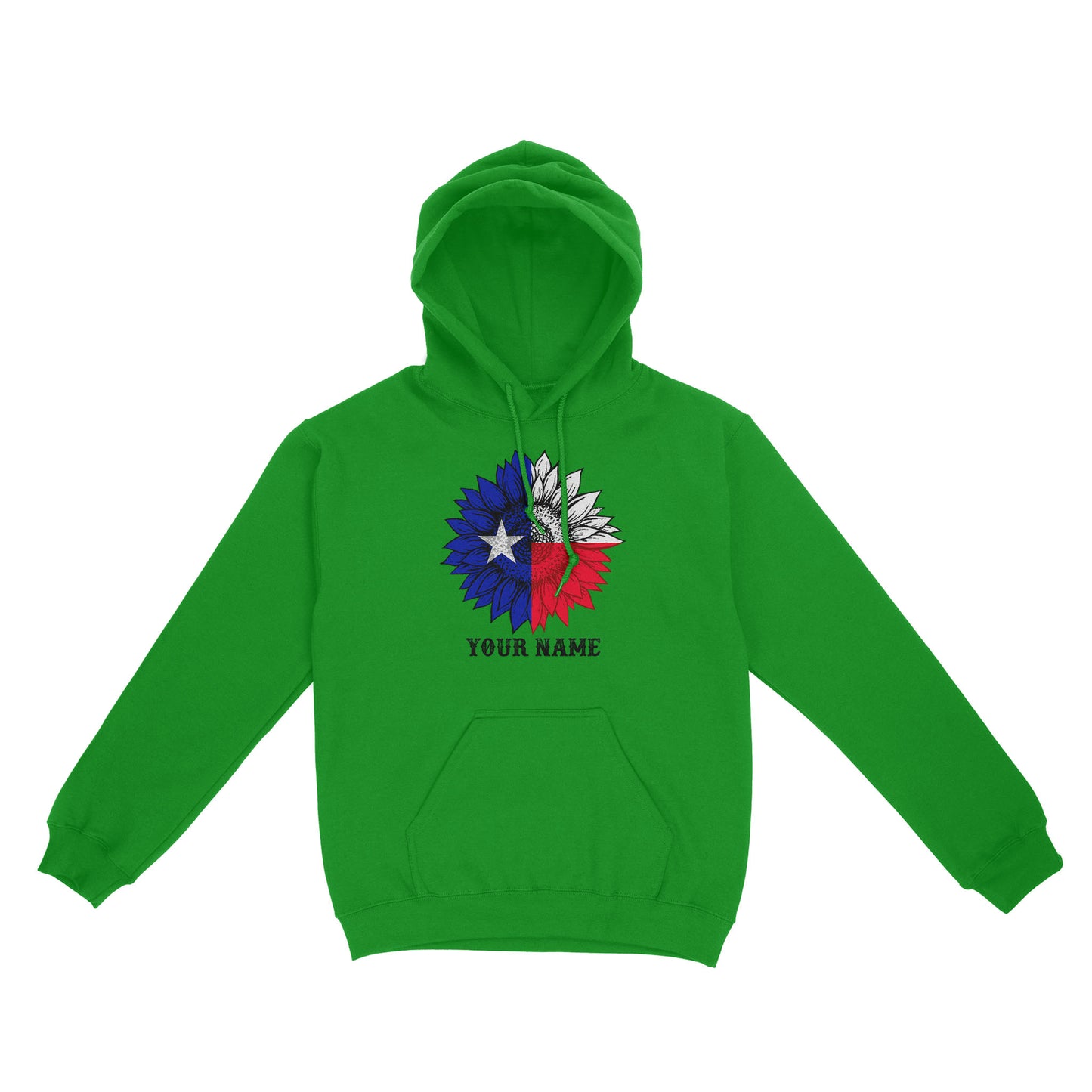 Texas flag sunflower customized name patriot Texas state flag Hoodie D03 NQS2495