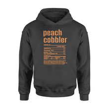 Load image into Gallery viewer, Peach cobbler nutritional facts happy thanksgiving funny shirts - Standard Hoodie