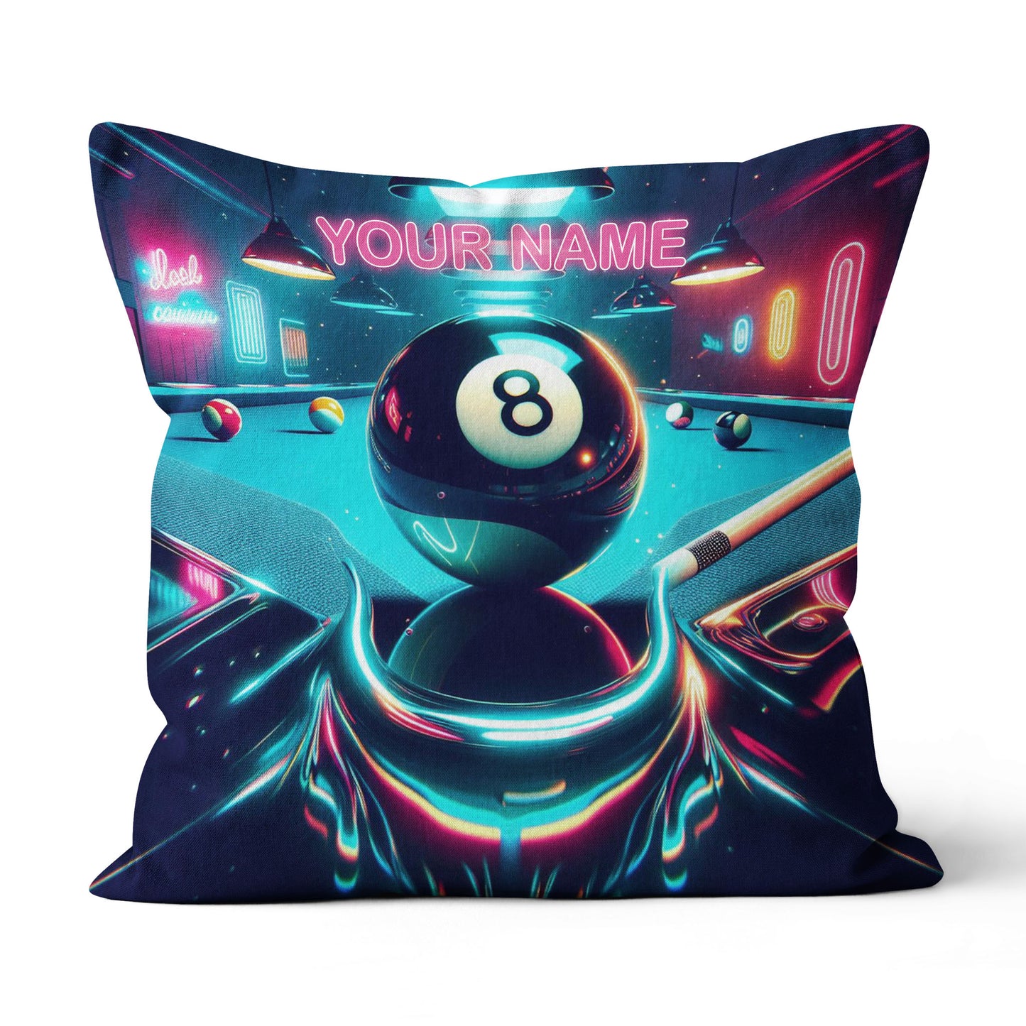 Personalized 8 Ball Billiard Game 3D Pillow Custom Best Billiard Pillows VHM0896