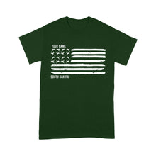Load image into Gallery viewer, South Dakota Pheasant Flag custom Name T shirt - FSD1161