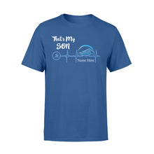 Load image into Gallery viewer, Swimming that&#39;s my son shirt and hoodie